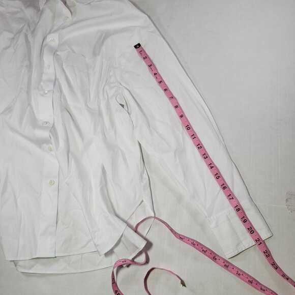 Madewell Women White Poplin Oversized Button-Up Long Sleeve Shirt Size S - Picture 6 of 7